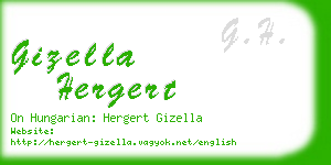 gizella hergert business card